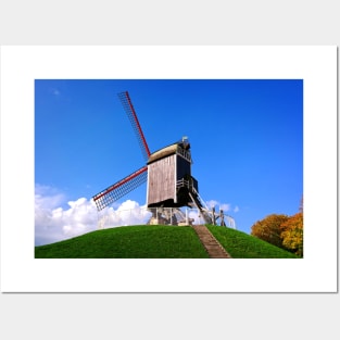 Sint-Janshuis Windmill, Bruges Posters and Art